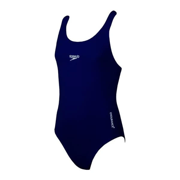 Speedo Essential Endurance Swimwear + Marineblaues Medalist Mädchen 3 Speedo Essential Endurance Swimwear + Marineblaues Medalist Mädchen