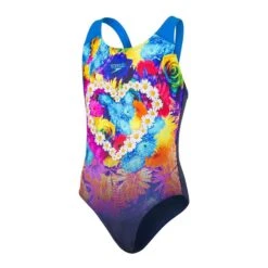 Badeanzug Speedo Placement Digital Splashback Bunt/flower Mädchen