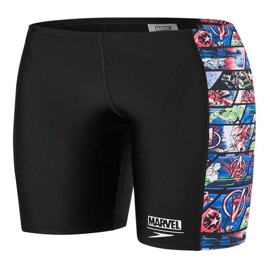 Badehose Speedo Allover Panel Aquashort Marvel Schwarz/rot/blau Jungen 3 Badehose Speedo Allover Panel Aquashort Marvel Schwarz/rot/blau Jungen