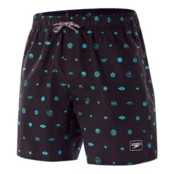 Badehose Speedo Printed Leisure 16" Schwarz/blau