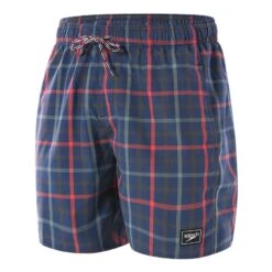 Badehose Speedo Check Leisure 16" Rot/blau/grau