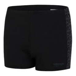 Speedo BoomStar Splice Aquashort Badehose Schwarz/grau