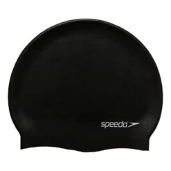 Schwimmkappe Speedo Plain Flat Aus Silikon Schwarz