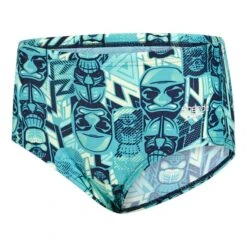 Speedo Badeanzug Tri Bold Allover 12cm Blau Grün Kind