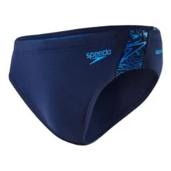Speedo Boom Splice 7cm Kurze Blaue Badeanzug