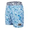 Speedo Badeanzug Vintage Printed 16in Watershort Blau Weiß -Schwimmsport Verkauf SO 8 10862B596