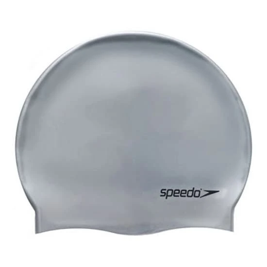 Badekappe Speedo Plain Flat Silikon Grau 3 Badekappe Speedo Plain Flat Silikon Grau