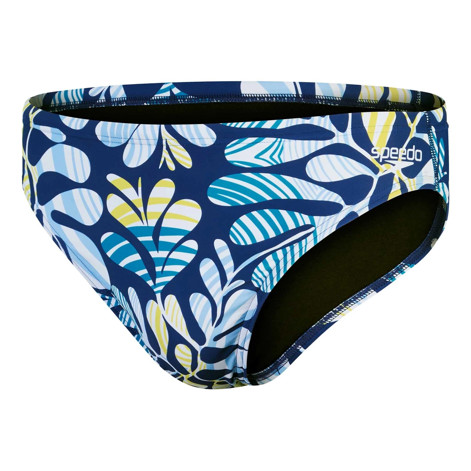 Speedo Escape Back Logo 5 Cm Badehose Dunkelblau/gelb/hellblau 3 Speedo Escape Back Logo 5 Cm Badehose Dunkelblau/gelb/hellblau