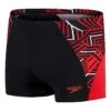 Speedo Eco Endurance+ Splice Aquashort Badehose Schwarz/rot/weiß -Schwimmsport Verkauf so 8 00300314534 001