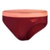 Speedo Big Logo 7 Cm Badehose Dunkelrot/lachsorange -Schwimmsport Verkauf so 8 00300614522 001