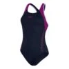 Speedo Hyperboom Splice Flyback Damen Badeanzug Dunkelblau/lila -Schwimmsport Verkauf so 8 00305015158 001