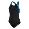 Speedo Hyperboom Splice Flyback Damen Badeanzug Schwarz/blau -Schwimmsport Verkauf so 8 00305015160 001