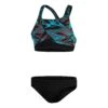 Speedo Hyperboom Damen Bikini Schwarz/blau/grau -Schwimmsport Verkauf so 8 00305106879 001