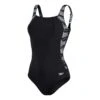 Speedo Lunalustre Printed Shaping Damen Badeanzug Schwarz/weiß -Schwimmsport Verkauf so 8 00306415149 001