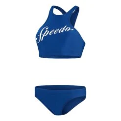 Speedo Logo Volley Damen Bikini Marineblau/weiß
