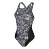 Speedo Allover Digital Recordbreaker Damen Badeanzug Schwarz/grau/weiß 1 Speedo Allover Digital Recordbreaker Damen Badeanzug Schwarz/grau/weiß -Schwimmsport Verkauf so 8 00317515208 001