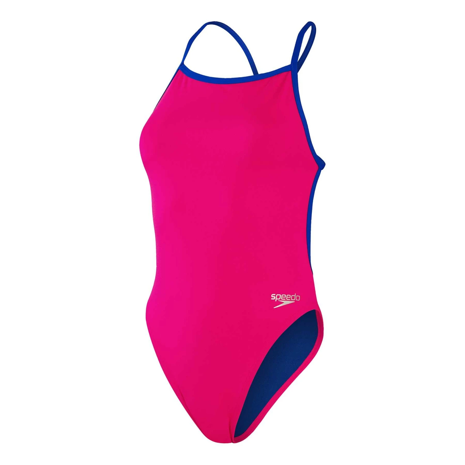 Speedo Solid VBack Damen Badeanzug Fuchsia/elektrisch-blau 3 Speedo Solid VBack Damen Badeanzug Fuchsia/elektrisch-blau