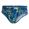 Speedo Allover Jungen Badehose Blau/gelb/schwarz