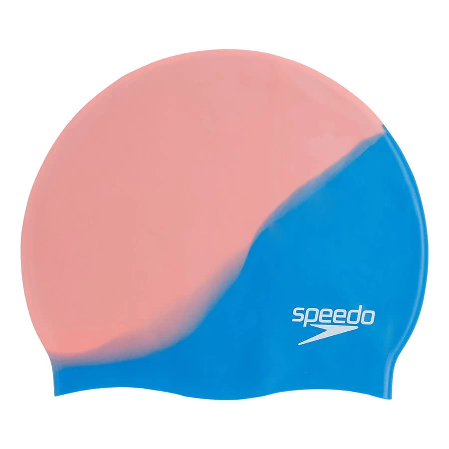 Speedo Multi Colour Silicone Schwimmkappe Blau/rosa 3 Speedo Multi Colour Silicone Schwimmkappe Blau/rosa