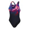 Speedo Placement Digital Powerback Damen Badeanzug Schwarz/rosa -Schwimmsport Verkauf so 8 06187h059 001