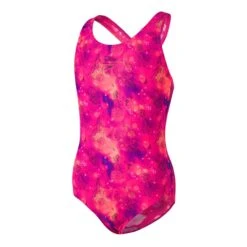 Speedo Disney Princess Allover Splashback Mädchen Badeanzug Rosa
