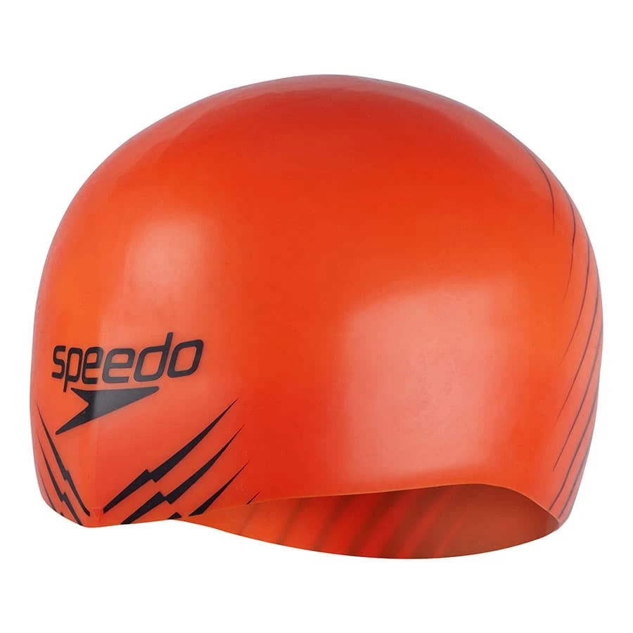 Speedo Fastskin Schwimmkappe Orange/schwarz 3 Speedo Fastskin Schwimmkappe Orange/schwarz
