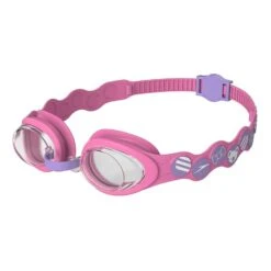 Speedo Spot Goggle Kinder Schwimmbrille Rosa/lila Mit Transparenten Gläsern