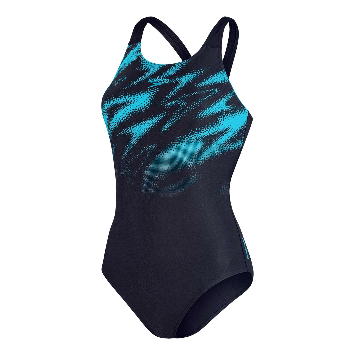 Speedo Hyperboom Placement Muscleback Damen Badeanzug Schwarz/hellblau 3 Speedo Hyperboom Placement Muscleback Damen Badeanzug Schwarz/hellblau