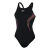 Speedo Placement Muscleback Damen Badeanzug Schwarz/weiß -Schwimmsport Verkauf so 8 08694h022 001