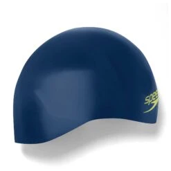 Speedo Aqua V Racing Schwimmkappe Dunkelblau/hellgrün