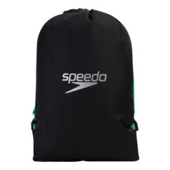 Speedo Pool Bag 15L Schwimmtasche Schwarz/grün