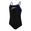 Speedo Boom Placement Thinstrap Muscleback Mädchen Badeanzug Schwarz/blau -Schwimmsport Verkauf so 8 09533d807 001