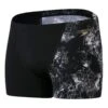 Speedo Allover Digital V Panel Aquashort Schwimmhose Schwarz/weiß