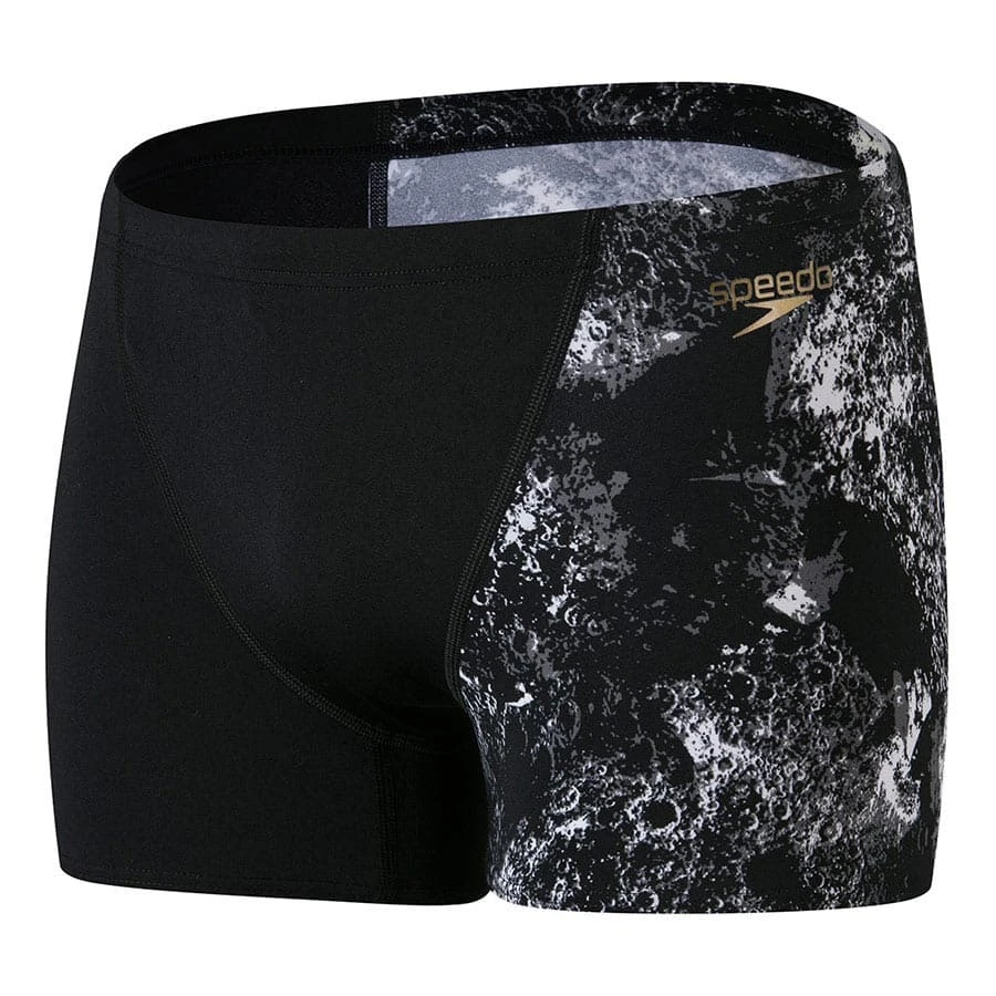 Speedo Allover Digital V Panel Aquashort Schwimmhose Schwarz/weiß 3 Speedo Allover Digital V Panel Aquashort Schwimmhose Schwarz/weiß