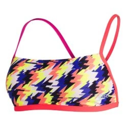 Speedo Allover Cross-Back Damen Bikinioberteil Mehrfarbig