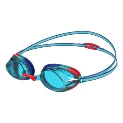Speedo Vengeance Kinder Schwimmbrille Türkis Mit Transparenten Blauen Gläsern
