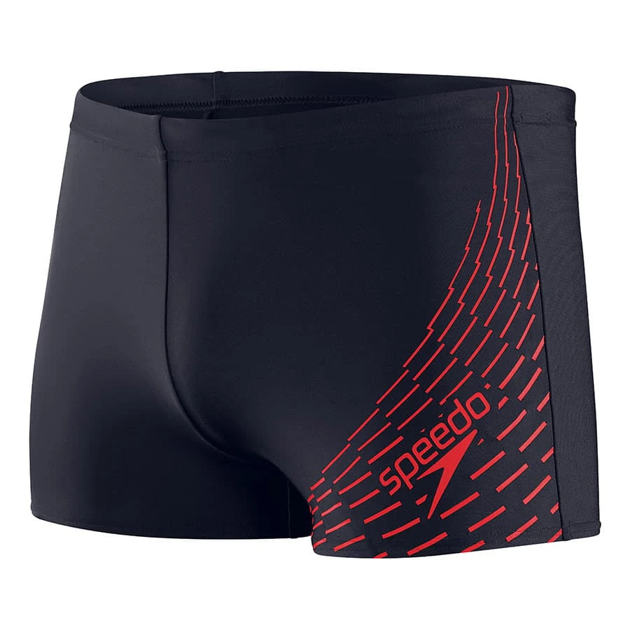 Speedo Medley Logo Badehose Dunkelblau/rot 3 Speedo Medley Logo Badehose Dunkelblau/rot