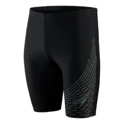 Speedo Medley Logo Jammer Badehose Schwarz/grau