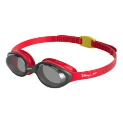 Speedo Disney Illusion Junior Mickey Mouse Kinder Schwimmbrille Rot/schwarz Mit Transparenten Gläsern
