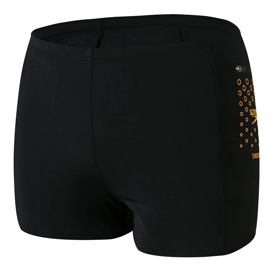 Speedo Pocket Aquashort Badehose Schwarz/orange 3 Speedo Pocket Aquashort Badehose Schwarz/orange