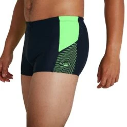 Speedo Dive Aquashort Badehose Schwarz/grün