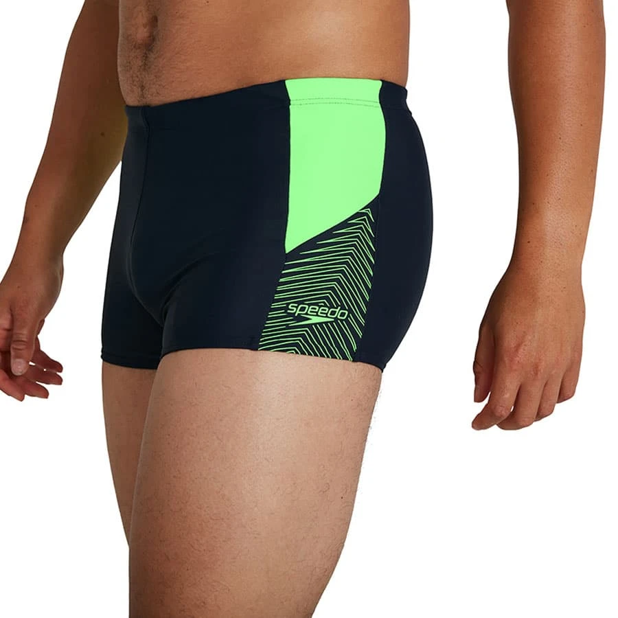 Speedo Dive Aquashort Badehose Schwarz/grün 3 Speedo Dive Aquashort Badehose Schwarz/grün