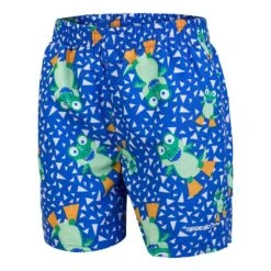 Speedo Corey Croc Allover 11 Jungen Badehose Blau/orange