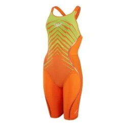 Speedo Fastskin LZR Pure Intent Closedback Damen Badeanzug Gelb/orange