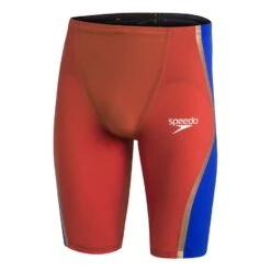 Speedo Fastskin LZR Pure Intent High Waist Jammer Badehose Rot/blau