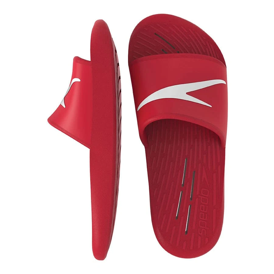 Speedo Slide Badesandalen Rot 3 Speedo Slide Badesandalen Rot