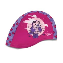 Speedo Printed Polyester Kinder Schwimmkappe Rosa/pastelllila