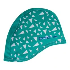 Speedo Printed Polyester Kinder Schwimmkappe Blau