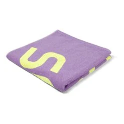 Speedo Logo Towel Handtuch Pastelllila/grün-gelb