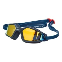 Speedo Hydropulse Schwimmbrille Schwarz Mit Lila Verspiegelten Gläsern